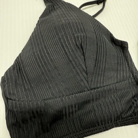 L Space Siren V-Wire Bikini Top Black XL Swimwear Swim Sexy Supportive NWT - Picture 5 of 11